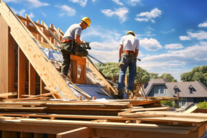 two roofer at work