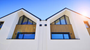 New building with impact windows installed
